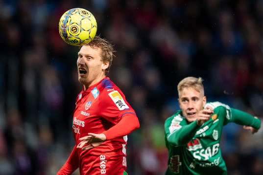 Helsingborgs Andri Runar  Bjarnason och Brages Mattias