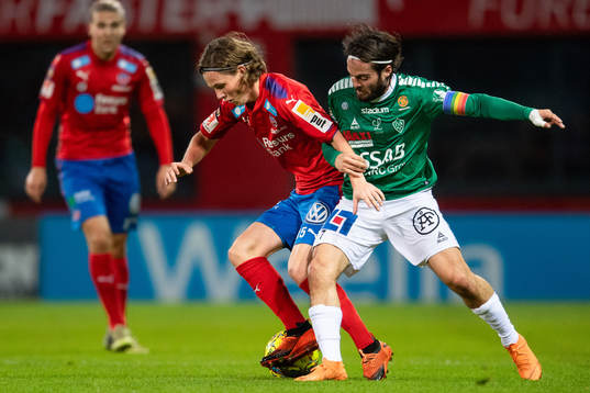 Helsingborgs Max Svensson och Brages Robbin Sellin