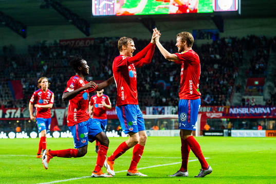 Helsingborgs Andri Runar  Bjarnason och Alexander