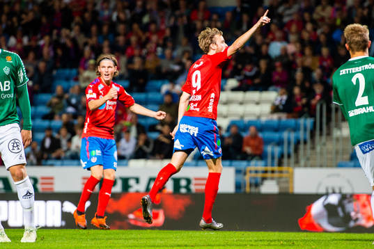 Helsingborgs Rasmus Jönsson jublar