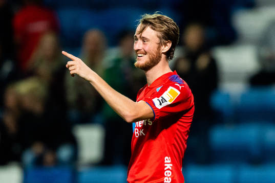 Helsingborgs Rasmus Jönsson jublar