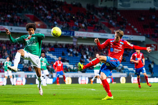 Brages Simon Stenberg och Helsingborgs Adam Eriksson