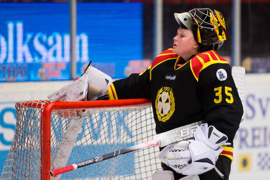 Brynäs målvakt Ellen Jonsson deppar