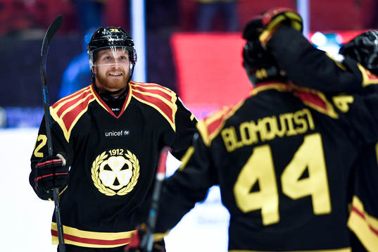 Brynäs Joachim Rohdin jublar