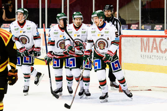 Frölundas Simon Hjalmarsson jublar