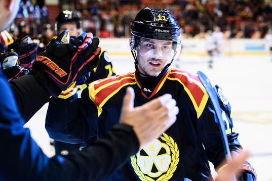 Brynäs Joel Kellman jublar