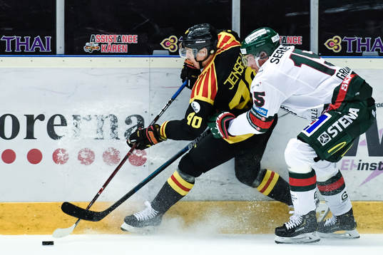 Brynäs Jesper Jensen och Frölundas Anders Grönlund
