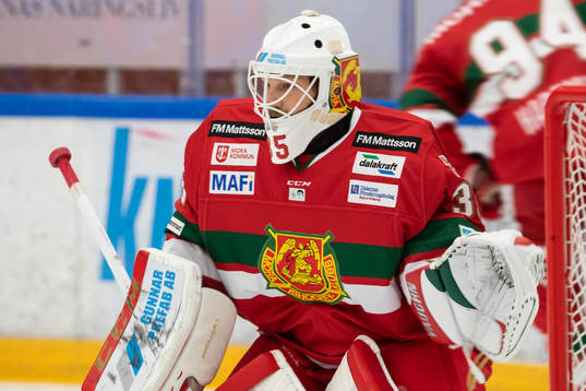 Moras målvakt Christian Engstrand  i ishockeymatchen i SHL