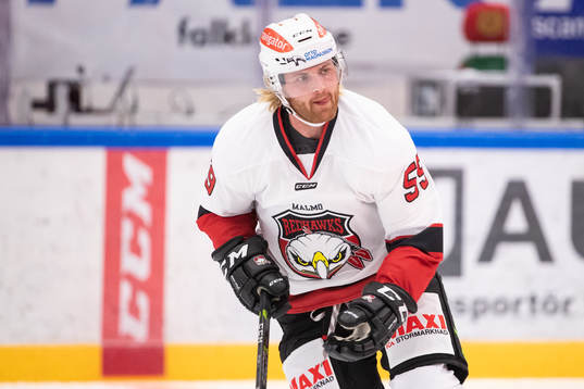Malmö Redhawks Anton Mylläri  i ishockeymatchen i SHL