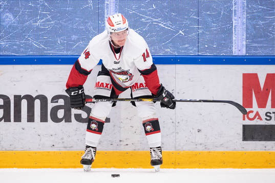 Carl-Johan Lerby  i ishockeymatchen i SHL mellan Mora och