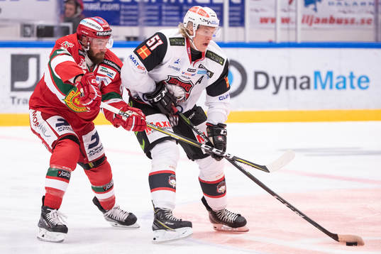 Moras Andrew Rowe och Malmö Redhawks ??? i ishockeymatchen