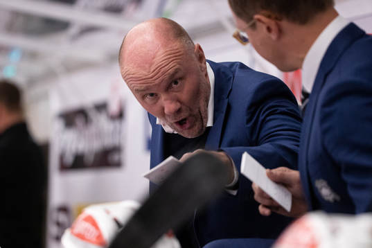 Malmö Redhawks tränare Peter Andersson  i ishockeymatchen