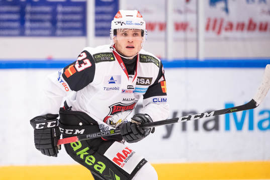Malmö Redhawks Christoffer Forsberg  i ishockeymatchen i