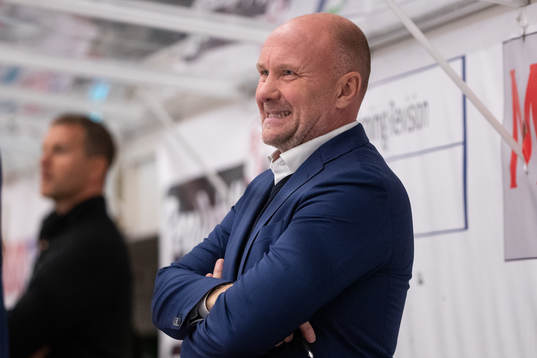 Malmö Redhawks tränare Peter Andersson  i ishockeymatchen