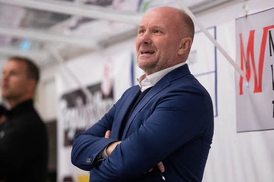 Malmö Redhawks tränare Peter Andersson  i ishockeymatchen
