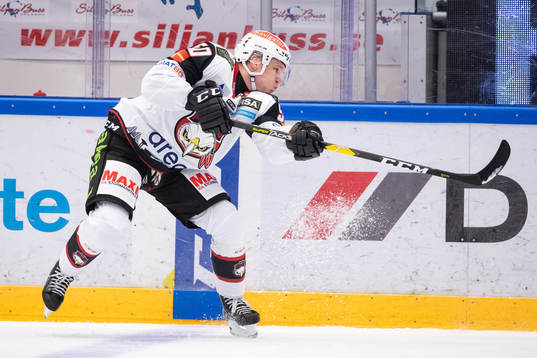 Malmö Redhawks Tobias Ekberg  i ishockeymatchen i SHL