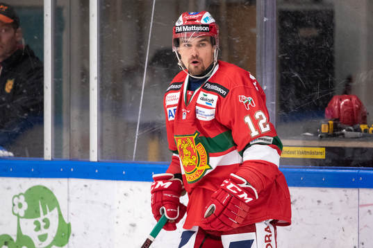 Moras Kevin Gagné  i ishockeymatchen i SHL mellan Mora och