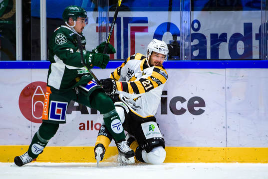 Färjestads Jens Westin och Skellefteås Jimmie Ericsson