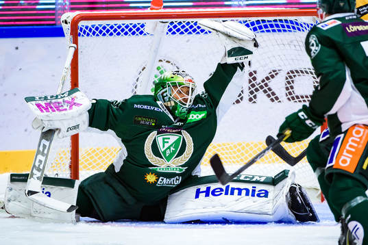 Färjestads målvakt Markus Svensson