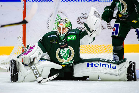 Färjestads målvakt Markus Svensson
