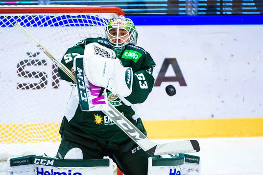 Färjestads målvakt Markus Svensson