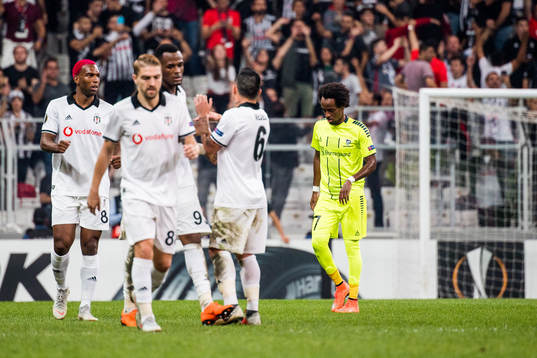 Amin Askar of Sarpsborg 08 looks dejected