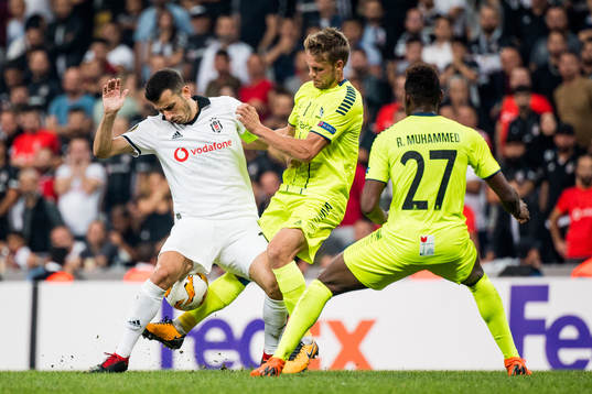 Ricardo Quaresma of Besiktas and Ole Jørgen Halvorsen of