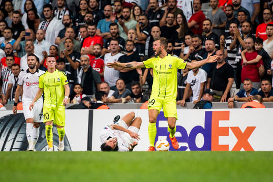 Patrick Mortensen of Sarpsborg 08 reacts