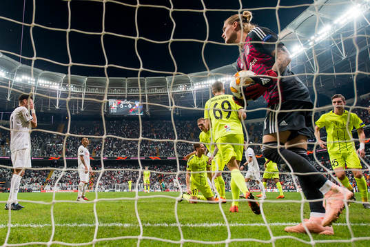 Kristoffer Zachariassen of Sarpsborg 08 celebrates with his