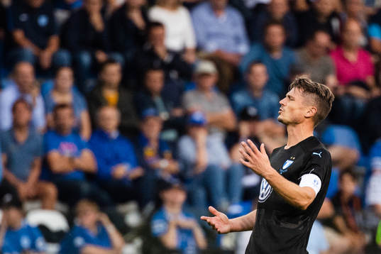 Markus Rosenberg of Malmö FF looks dejected