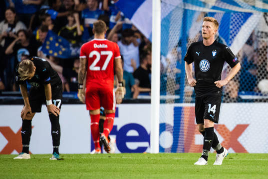 Rasmus Bengtsson and Anders Christiansen of Malmö FF looks