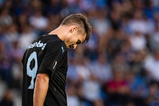 Markus Rosenberg of Malmö FF looks dejected