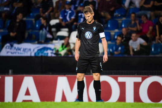 Markus Rosenberg of Malmö FF looks dejected