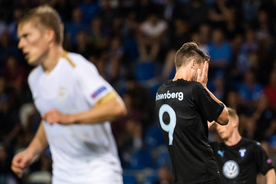 Markus Rosenberg of Malmö FF looks dejected
