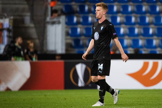 Anders Christiansen of Malmö FF looks dejected