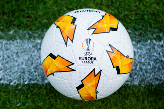 The official Europa League soccer ball