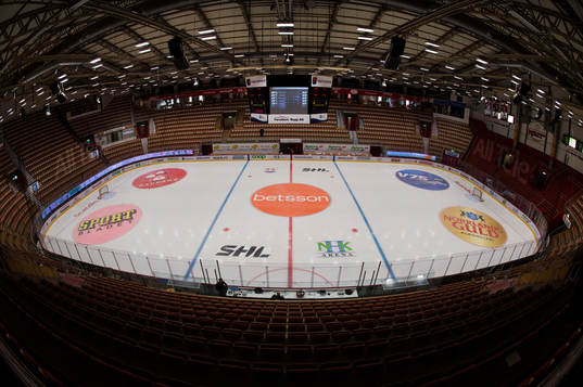 Interiör från NHK Arena innan ishockeymatchen i SHL