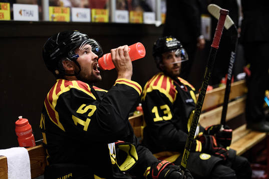 Brynäs Simon Bertilsson och Ryan Gunderson