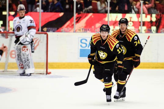 Brynäs Joel Kellman jublar