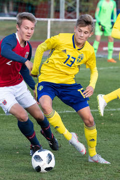 Sveriges Adam Hellqvist och Norges Elias Hagadokken Lenoci