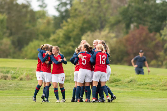 Norge spelare jublar