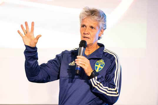 Sveriges förbundskapten Pia Sundhage
