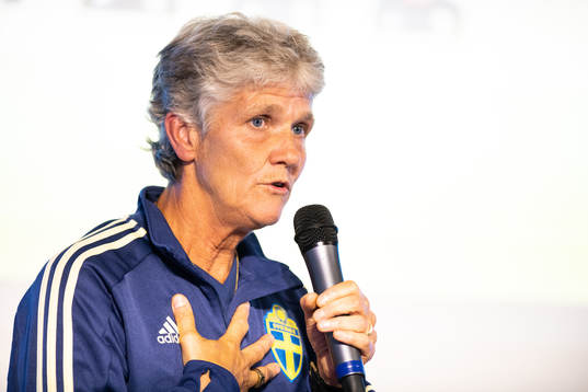 Sveriges förbundskapten Pia Sundhage