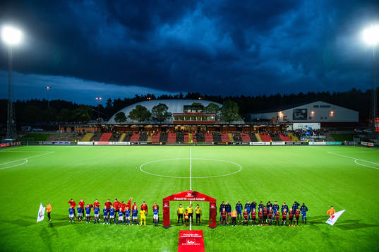 Lagen innan fotbollsmatchen i Allsvenskan mellan