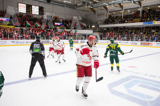 Modos Magnus Häggström jublar