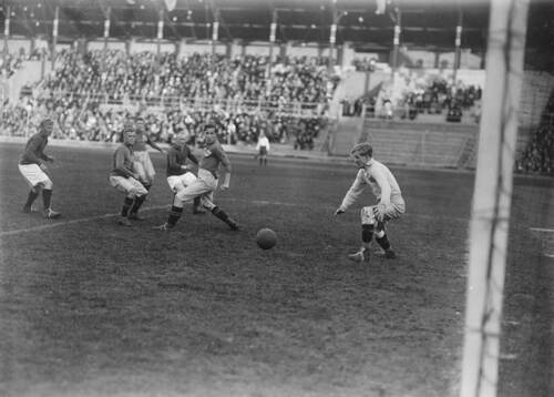 Fotboll, Norges andra mål vid federationsmatchen 18-9-21