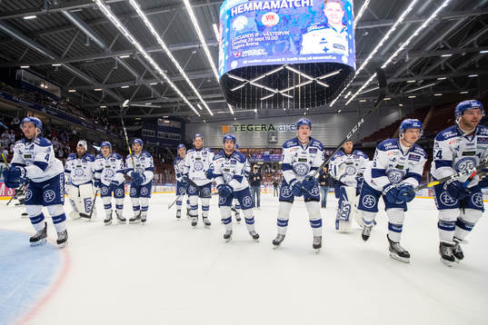Leksands spelarna jublar