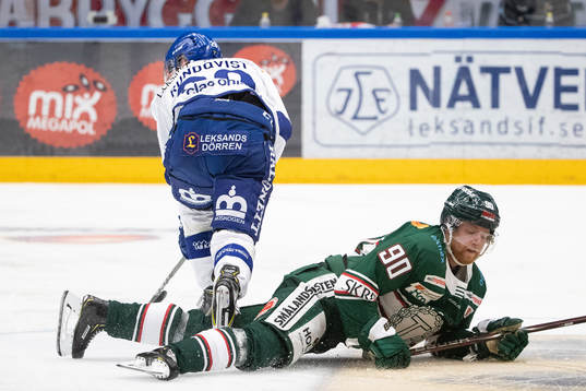 Tingsryds Daniel Ljunggren och Leksands David Rundqvist   i