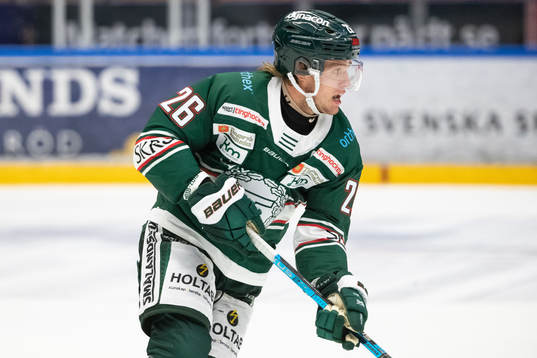 Tingsryds Kim Tallberg  i ishockeymatchen i
