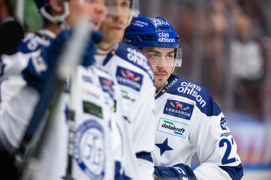 Leksands Erik Aterius  i ishockeymatchen i